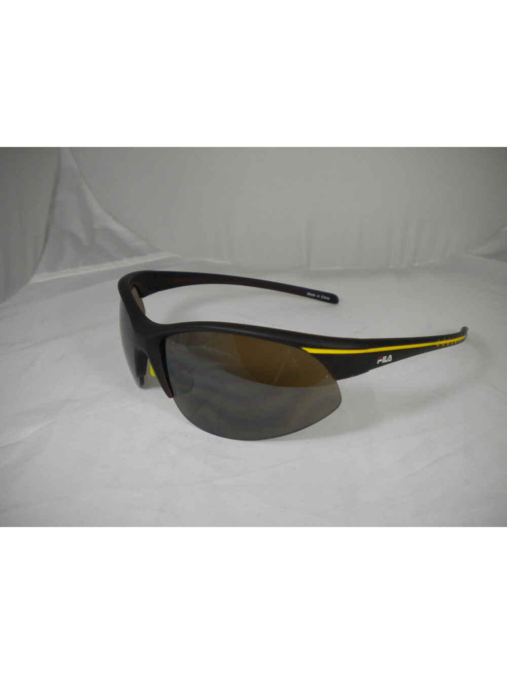 Fila Men's Sunglasses Rimless Black Yellow